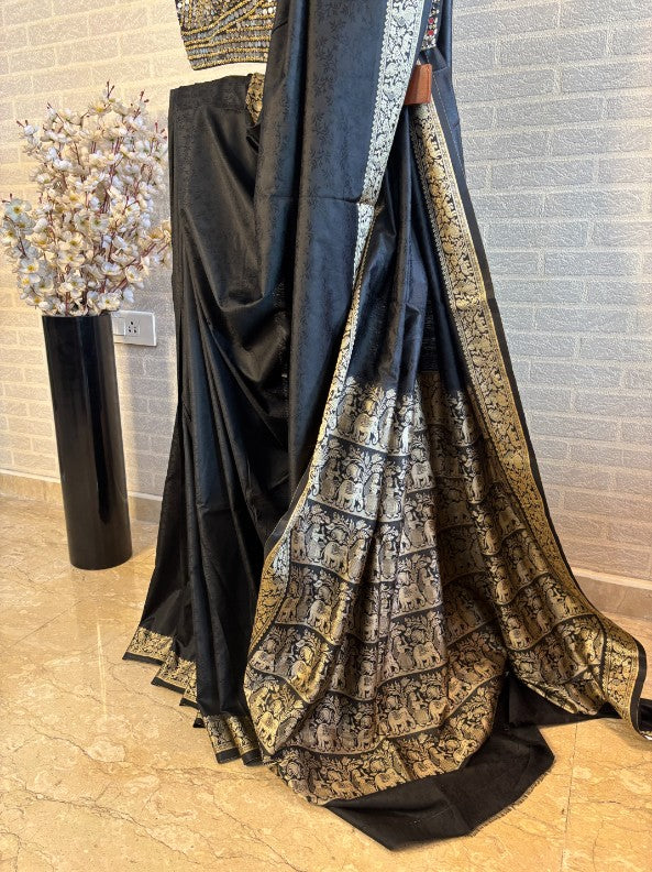 The Classic Black - Soft Saree