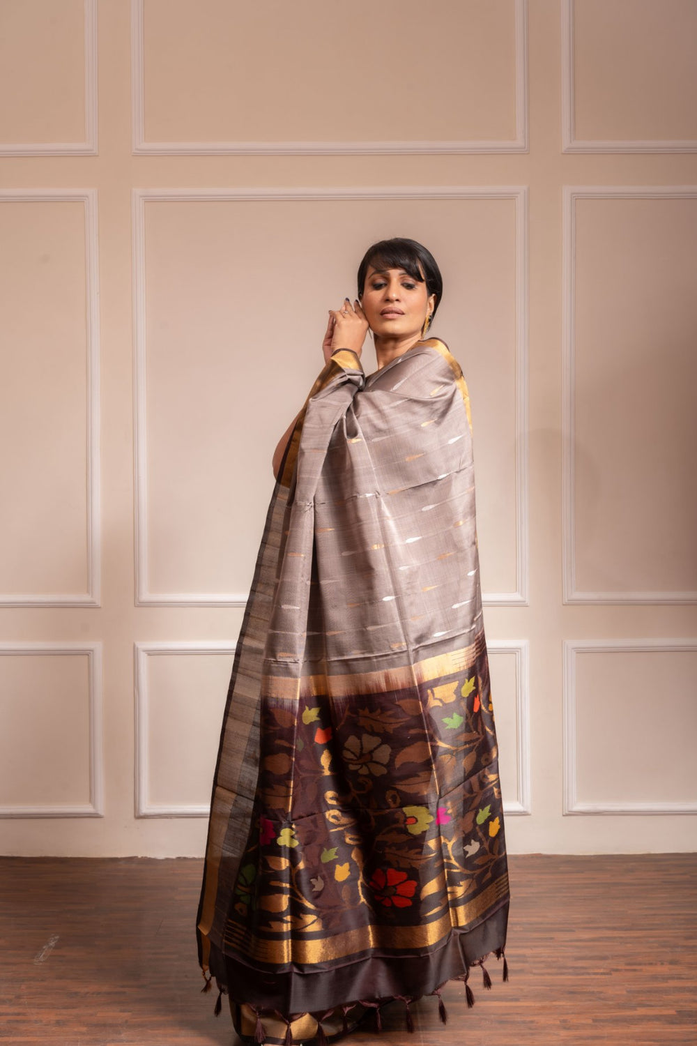 Sameeksha - Pre Order Royal Handwoven Jamdani Silk Saree