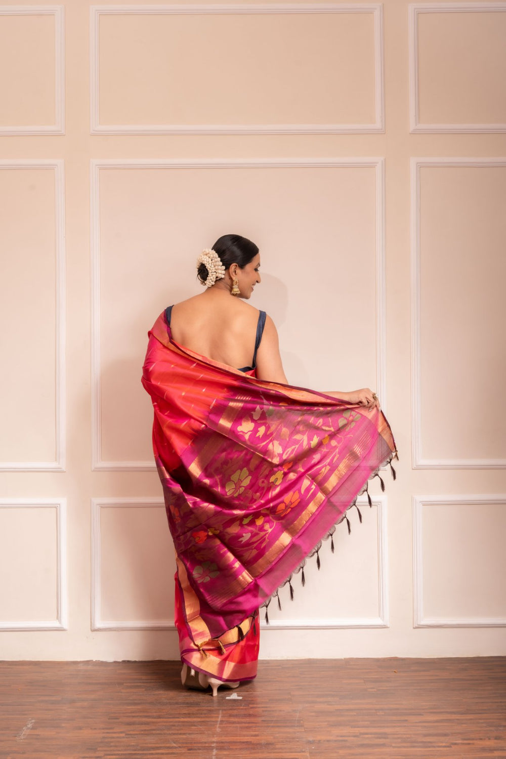 Kamakshi - PREORDER Handwoven Uppada Jamdani Silk Saree