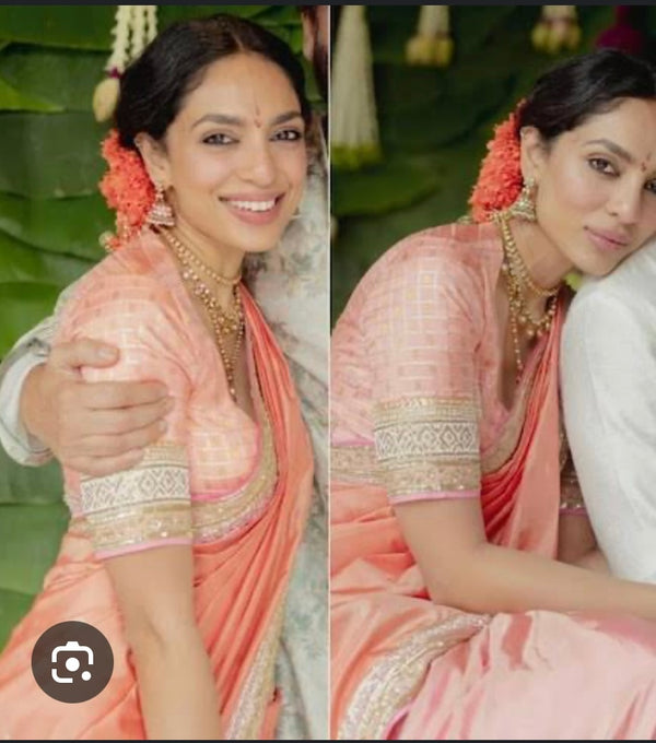 Actress Sobhita Dhulipala In Uppada Silk : Engaged in Cultural Roots