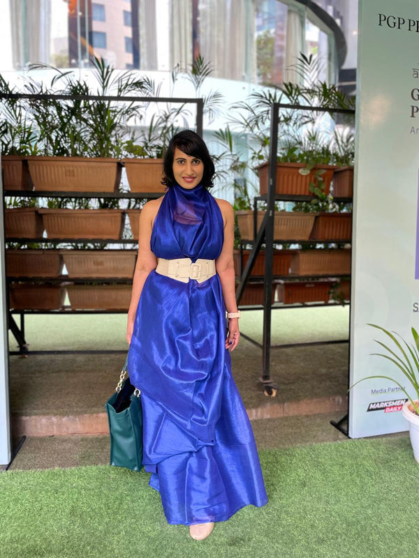 Cowl Neck Drape Style Saree- Revolutionizing The CEO Saree Style