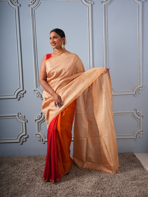 Haldi Kumkum Chandan- Handmade Uppada Silk Saree