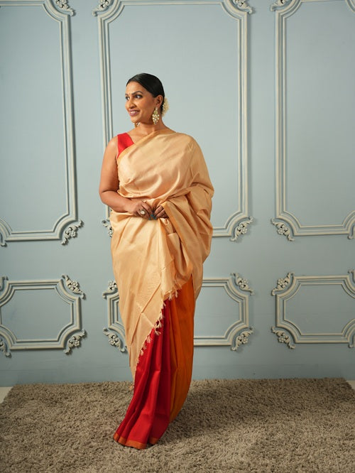 Haldi Kumkum Chandan- Handmade Uppada Silk Saree