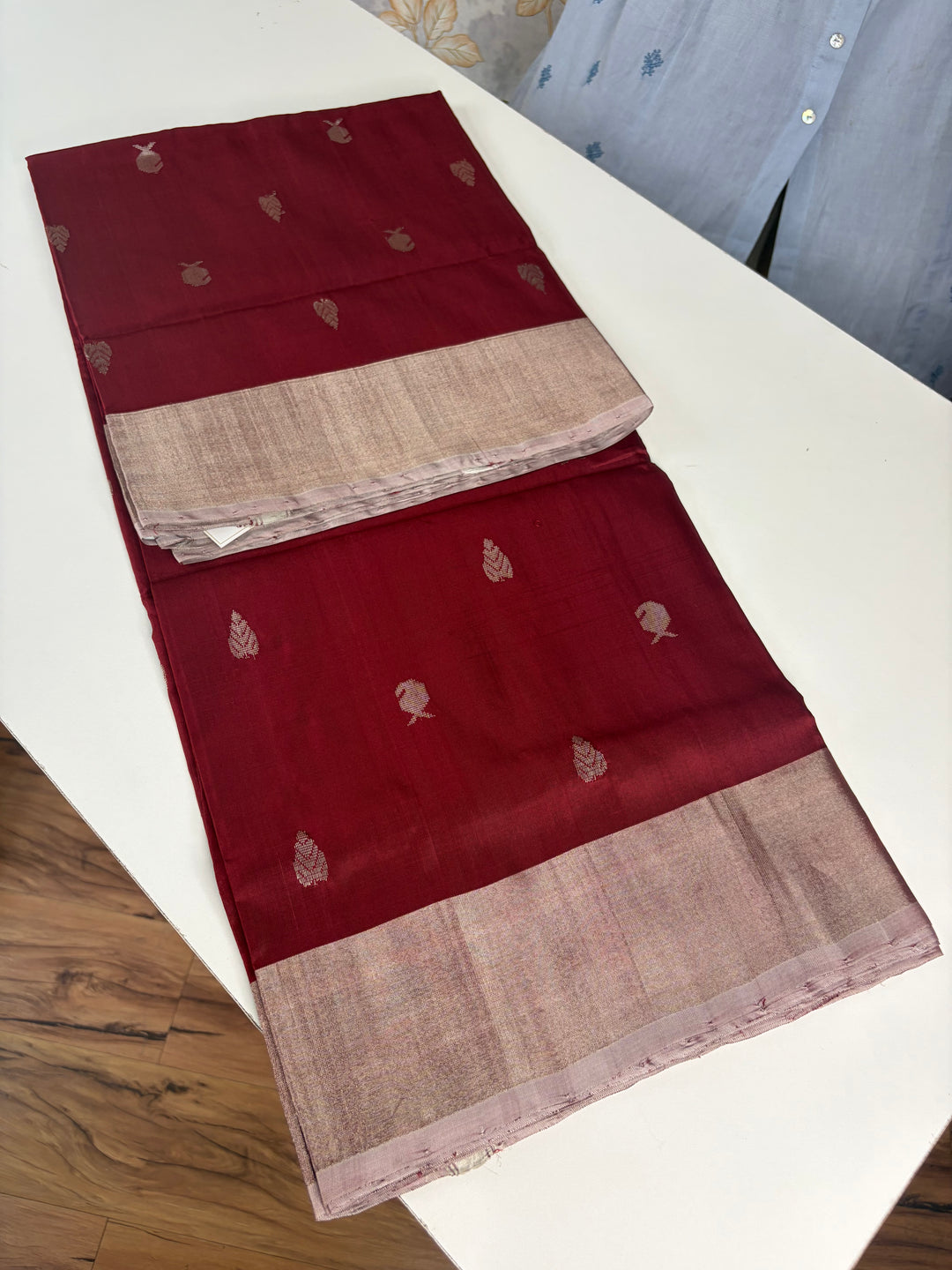 The Maroon Love- Handwoven Uppada Silk Saree