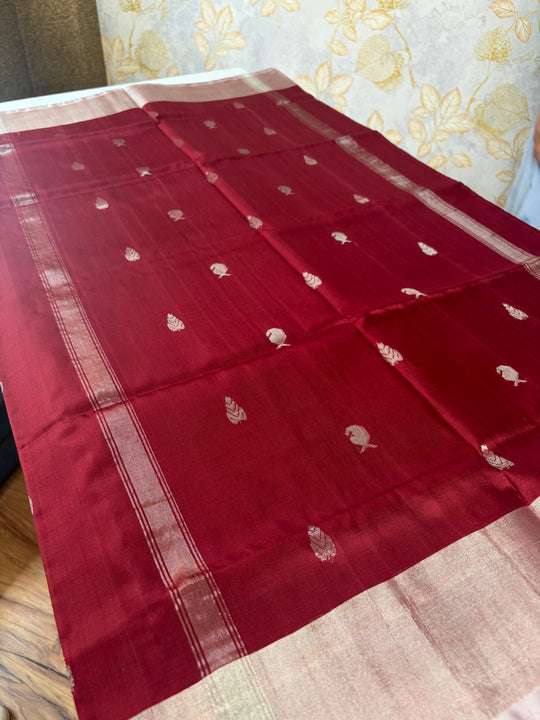 The Maroon Love- Handwoven Uppada Silk Saree