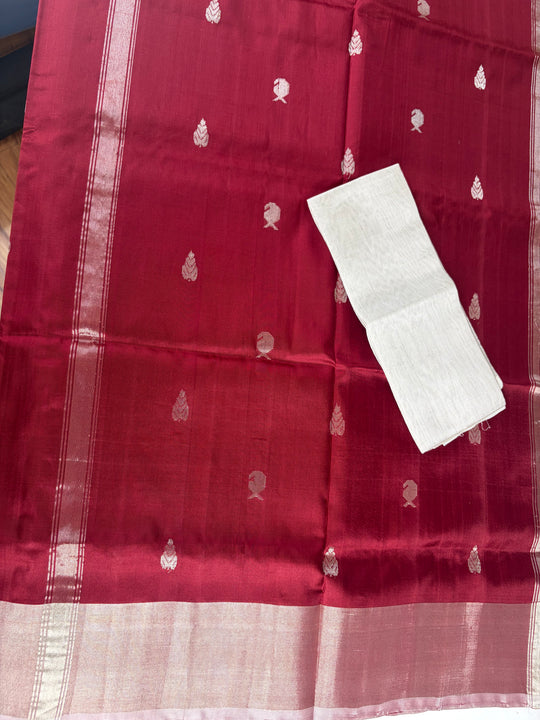 The Maroon Love- Handwoven Uppada Silk Saree