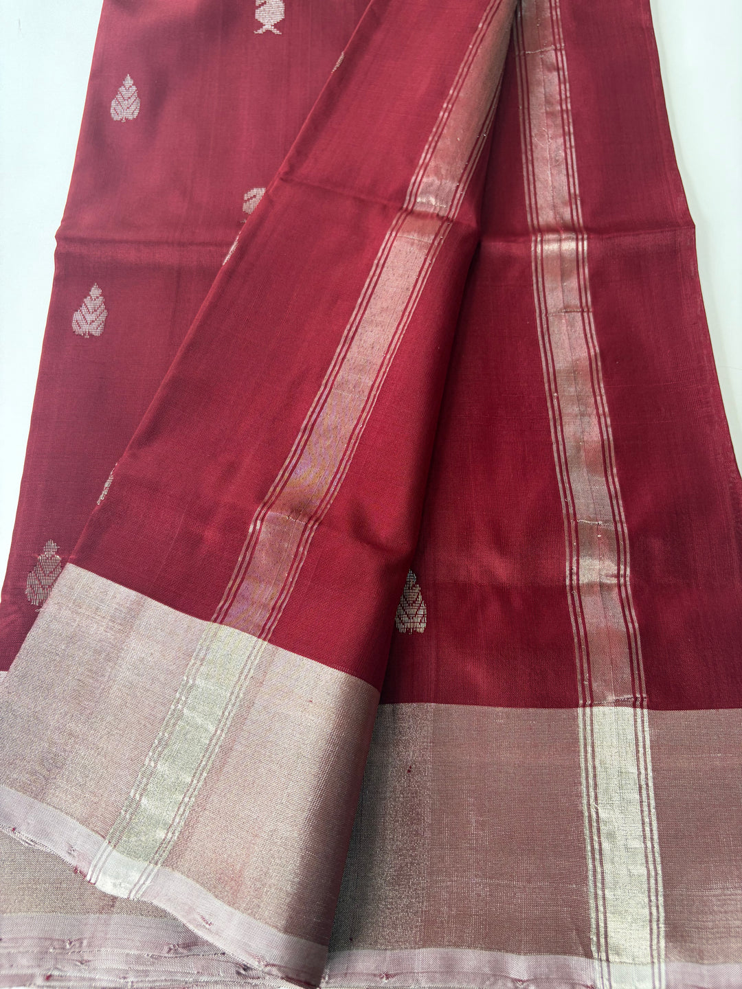 The Maroon Love- Handwoven Uppada Silk Saree