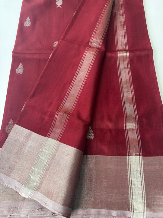 The Maroon Love- Handwoven Uppada Silk Saree