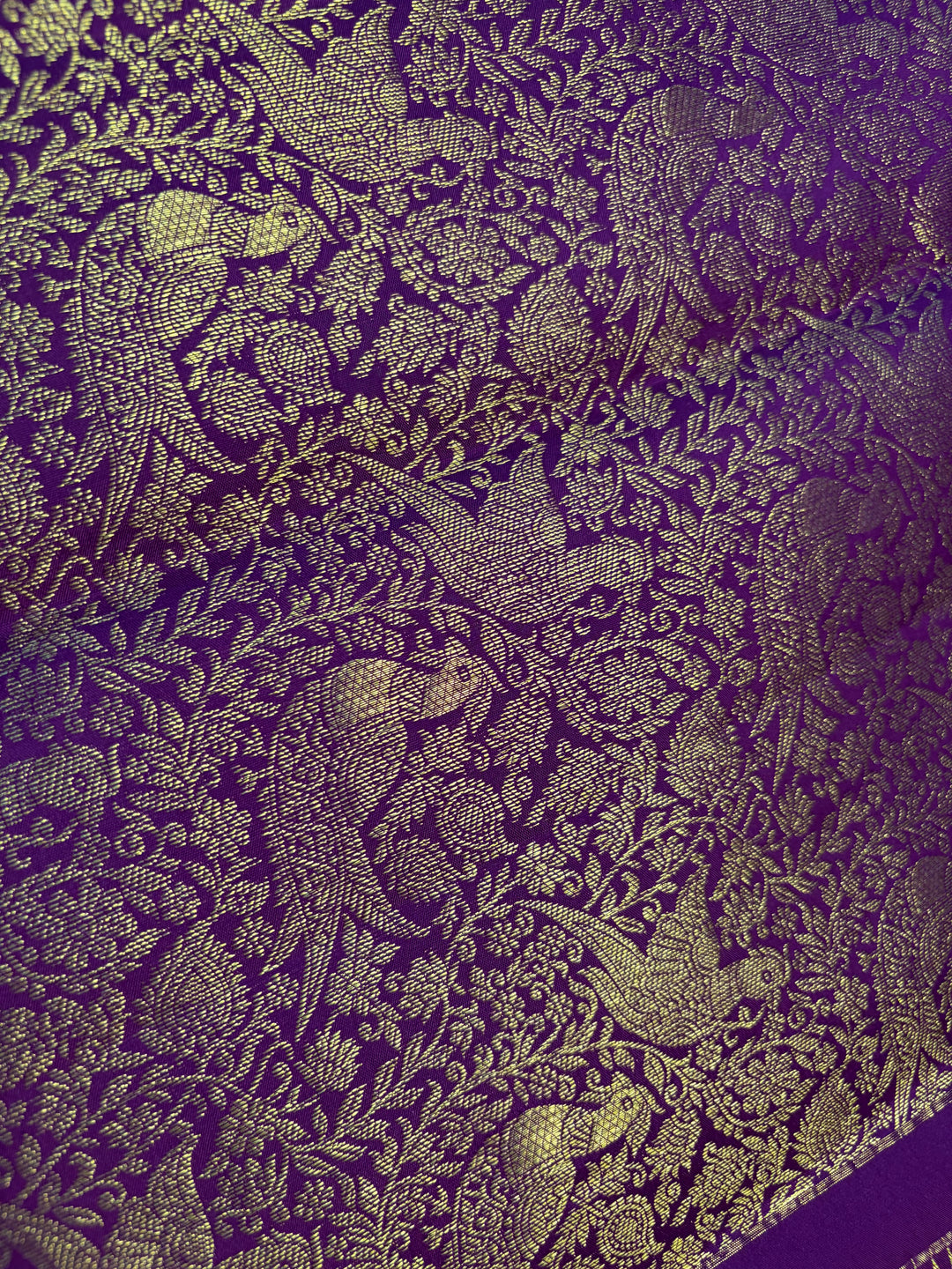 The Royal Queen - Purple Dharmavaram Silk Saree