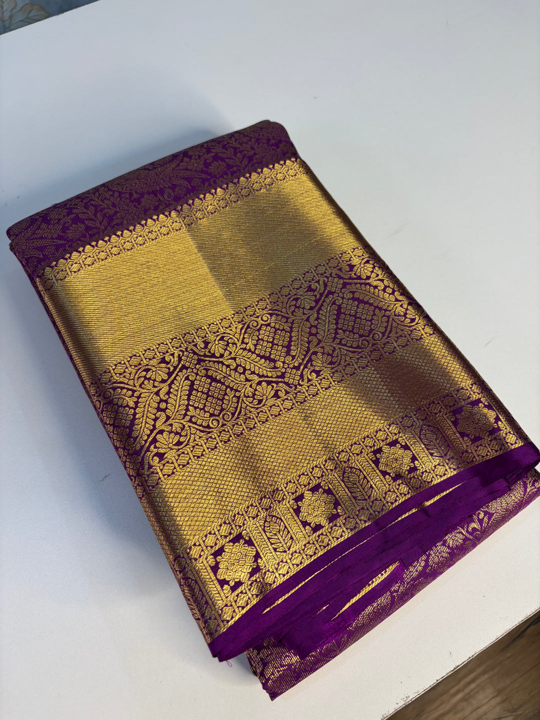 The Royal Queen - Purple Dharmavaram Silk Saree