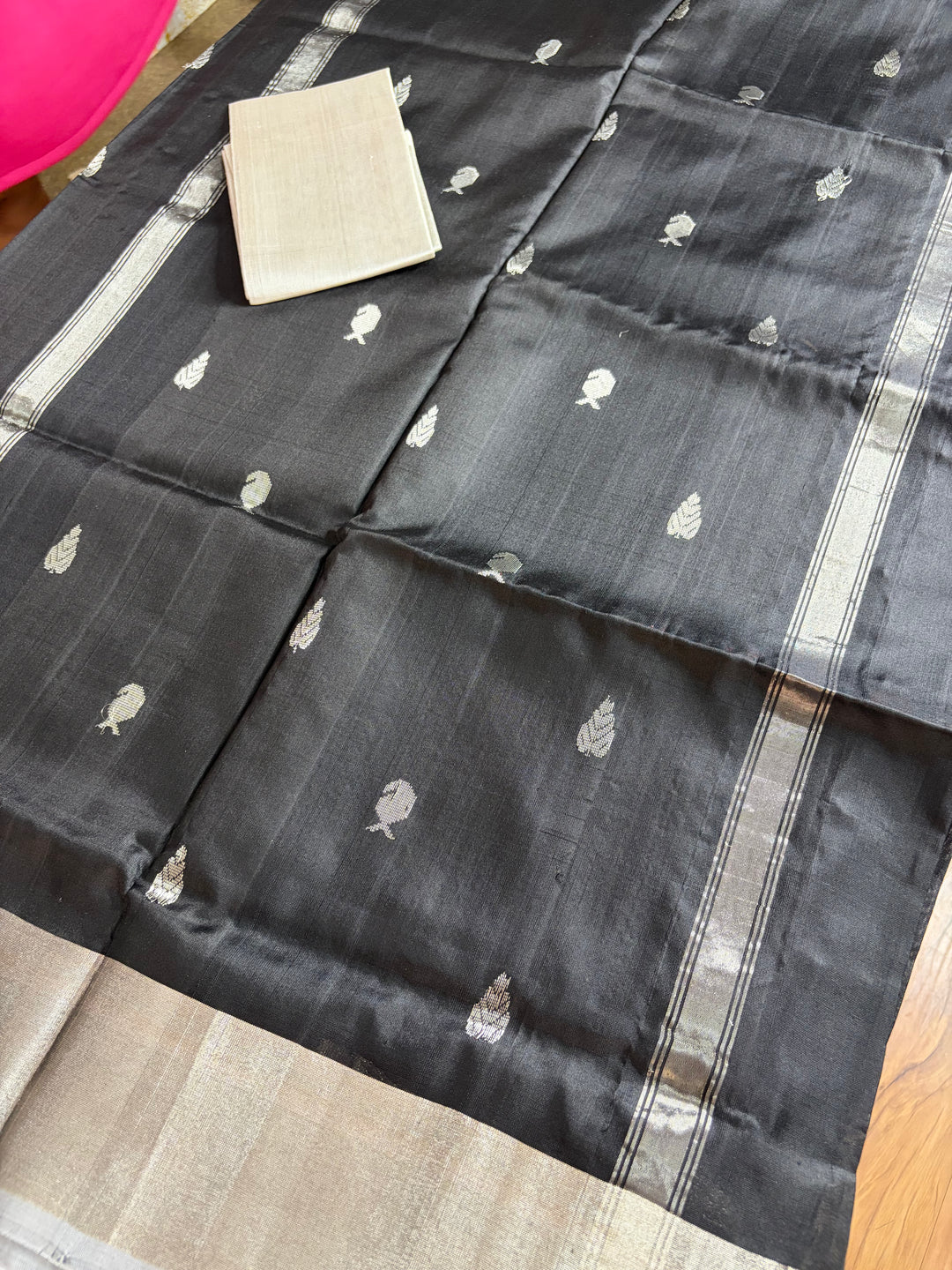Nyra- Black and Silver Uppada Silk Saree