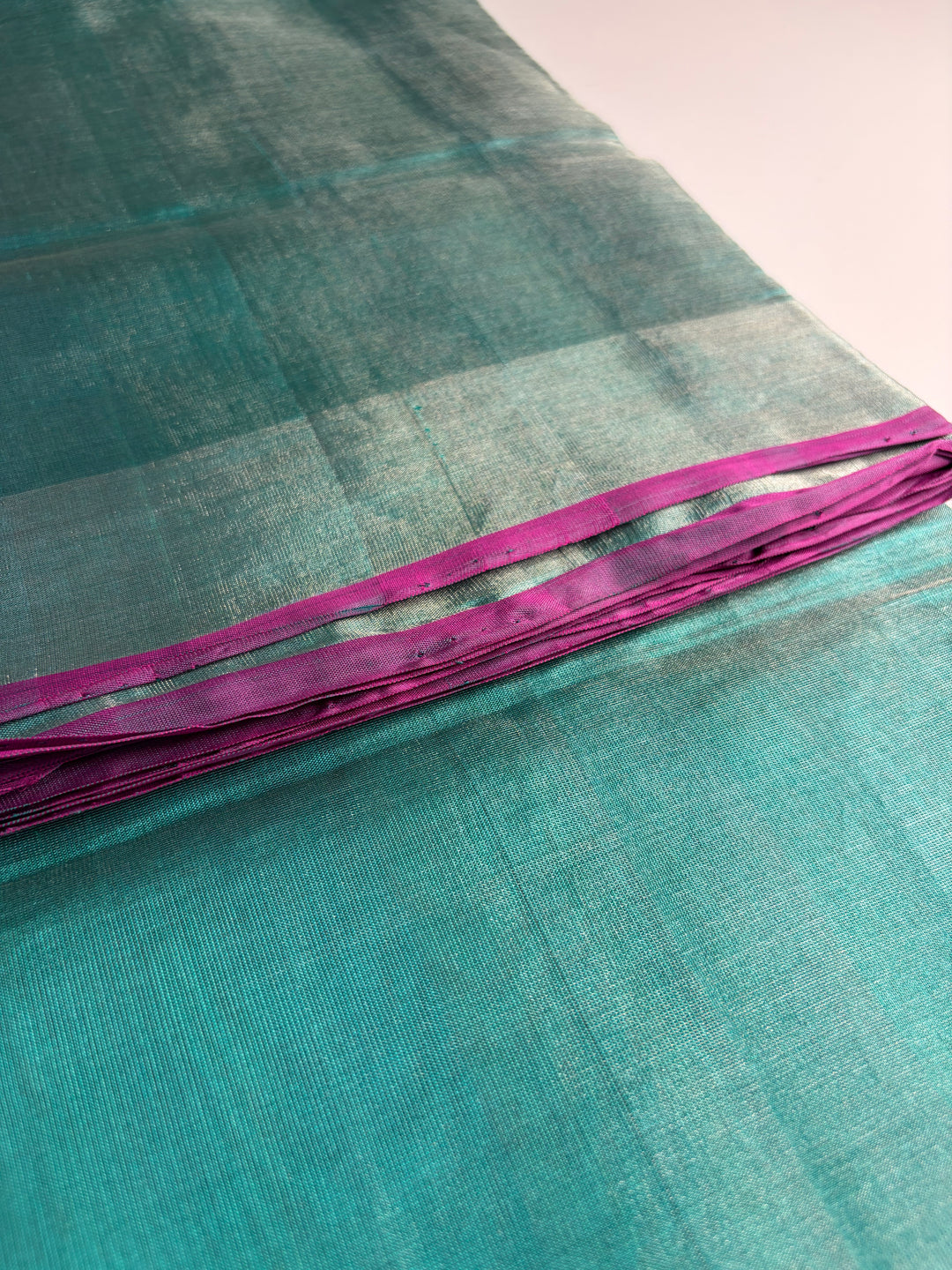 Green Zari Hues- Handwoven Uppada Tissue Saree