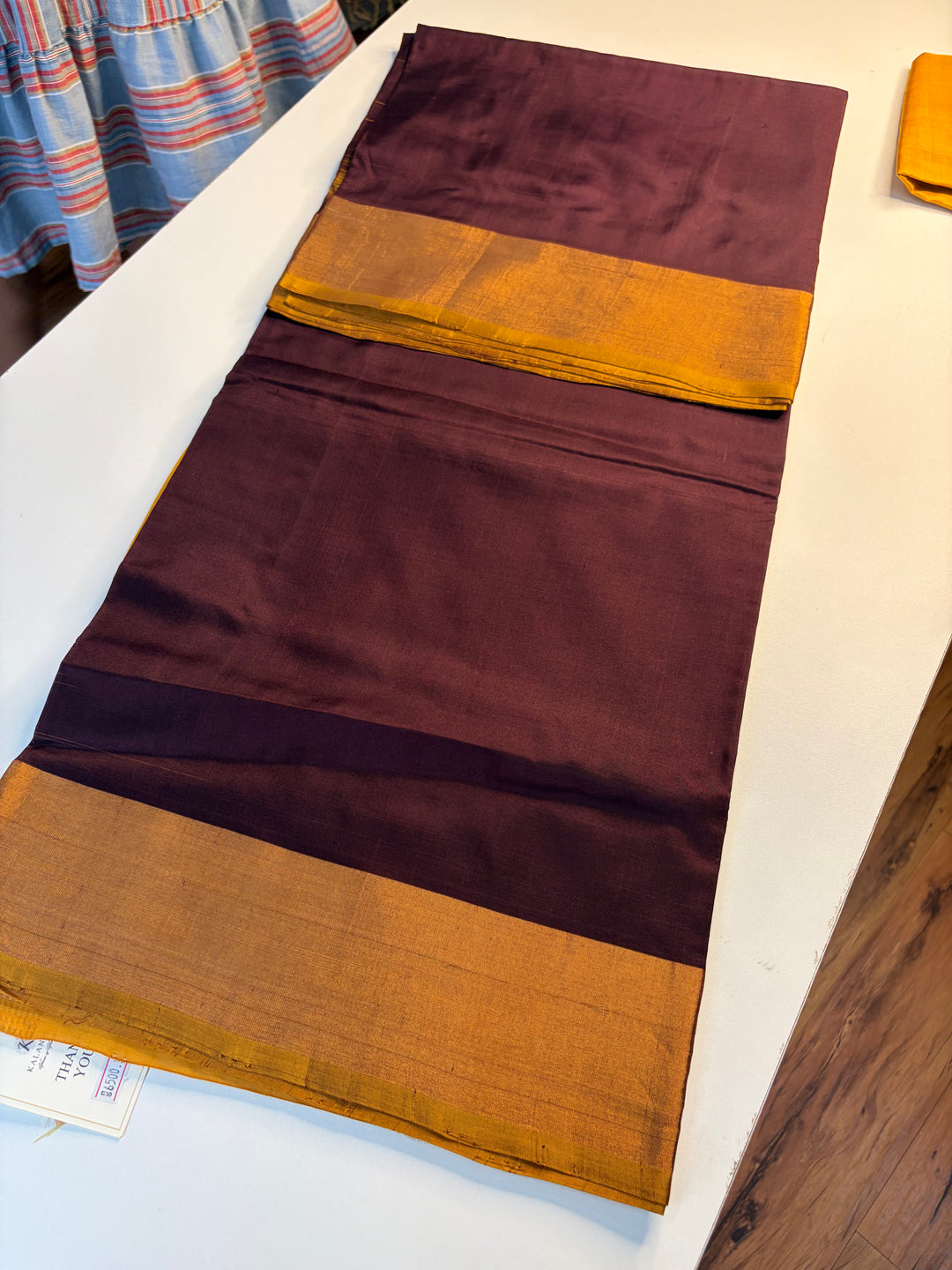 Brown Rang - Handwoven Uppada Silk Saree