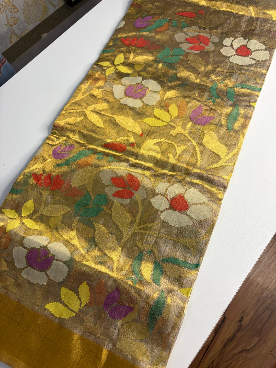 Swarnakamalam - Handmade Grand Tissue Uppada Jamdani Saree
