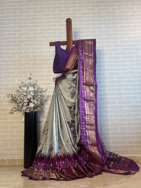 Majestic Muse - Pochampally Ikkat Silk Saree