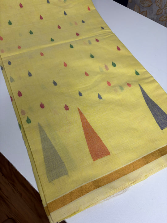 Back to Roots- Uppada Cotton Jamdani Handloom Saree