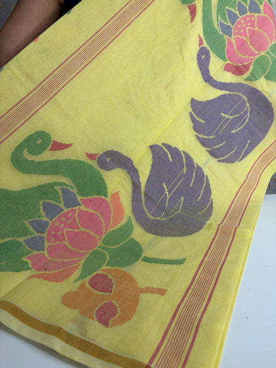 Back to Roots- Uppada Cotton Jamdani Handloom Saree