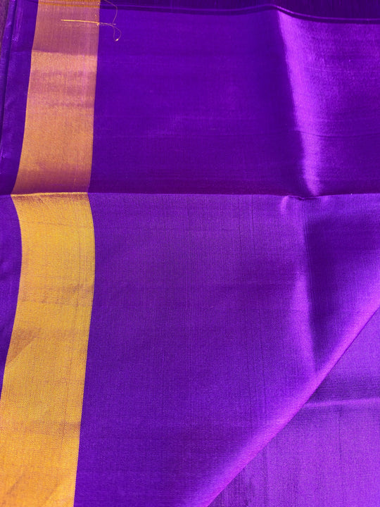 Shreya - Royal Purple Uppada Jamdani Silk Saree