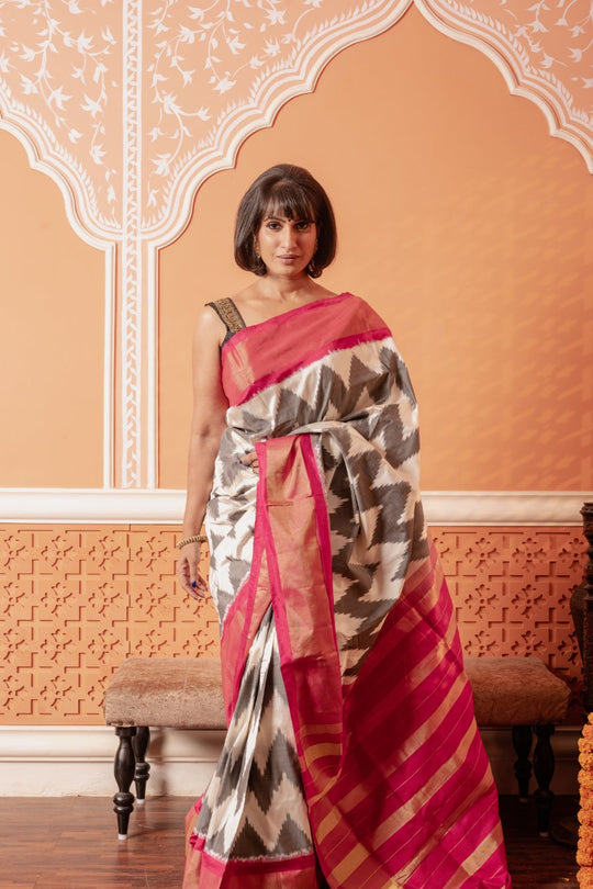 The Wall Street Diva- Handwoven Contemporary Silk Saree