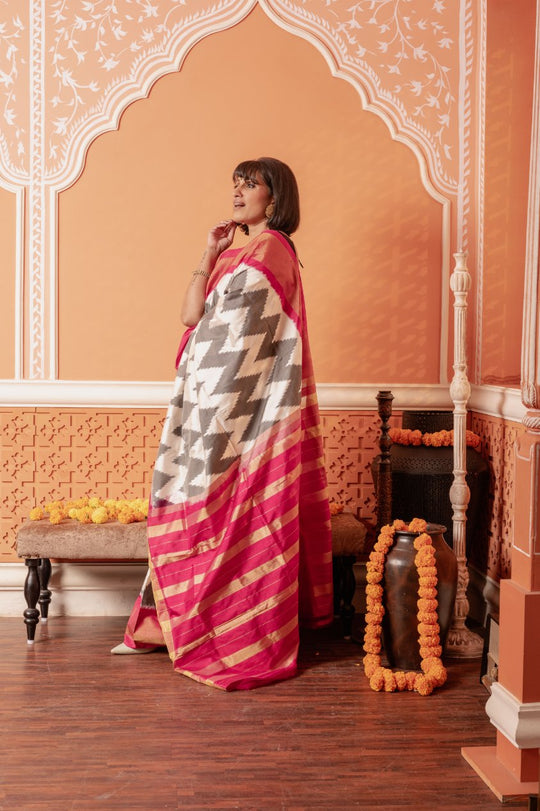 The Wall Street Diva- Handwoven Contemporary Silk Saree