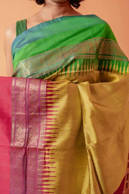 Tavasya - Handwoven Pochampally Silk Saree