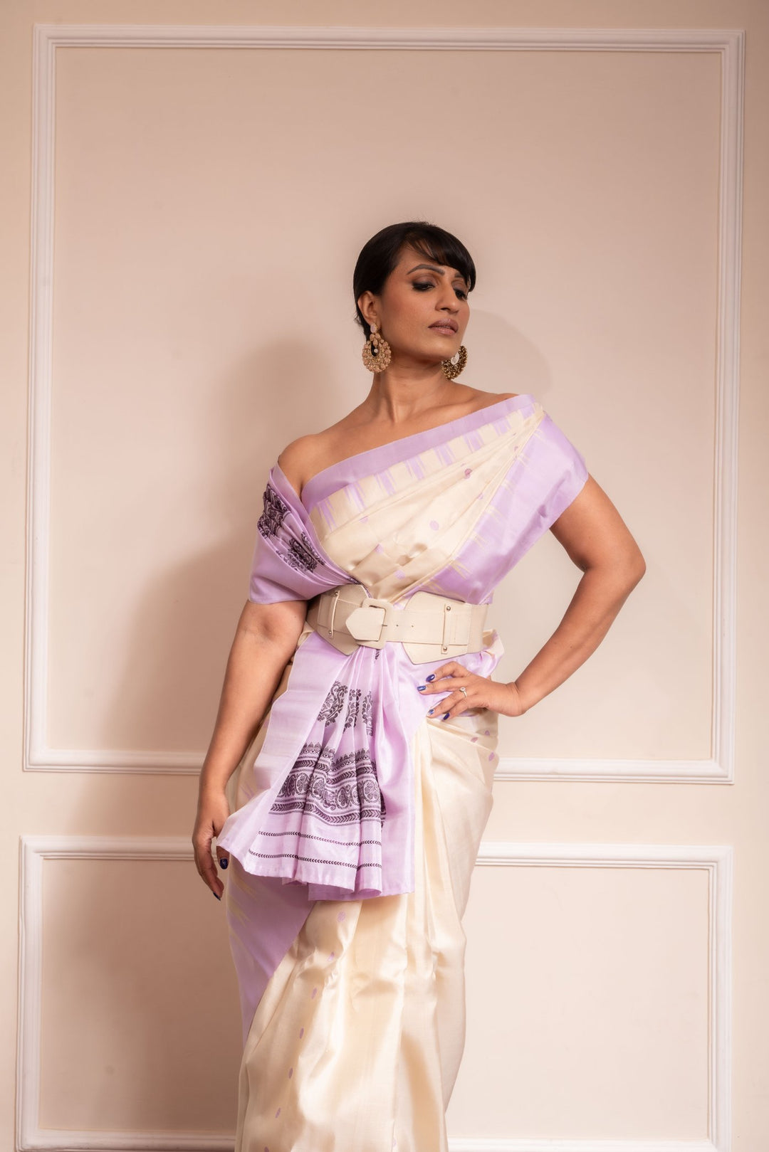 Lavender Muse- PREORDER Gorgeous Gadwal Silk Saree