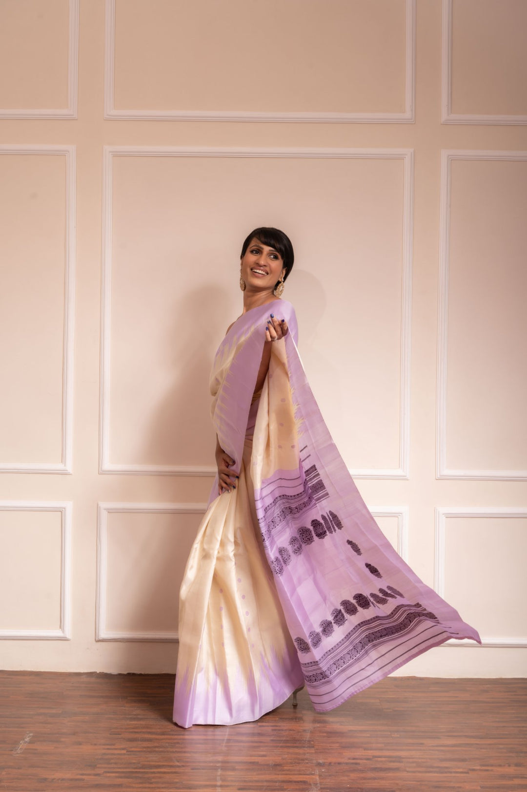 Lavender Muse- PREORDER Gorgeous Gadwal Silk Saree