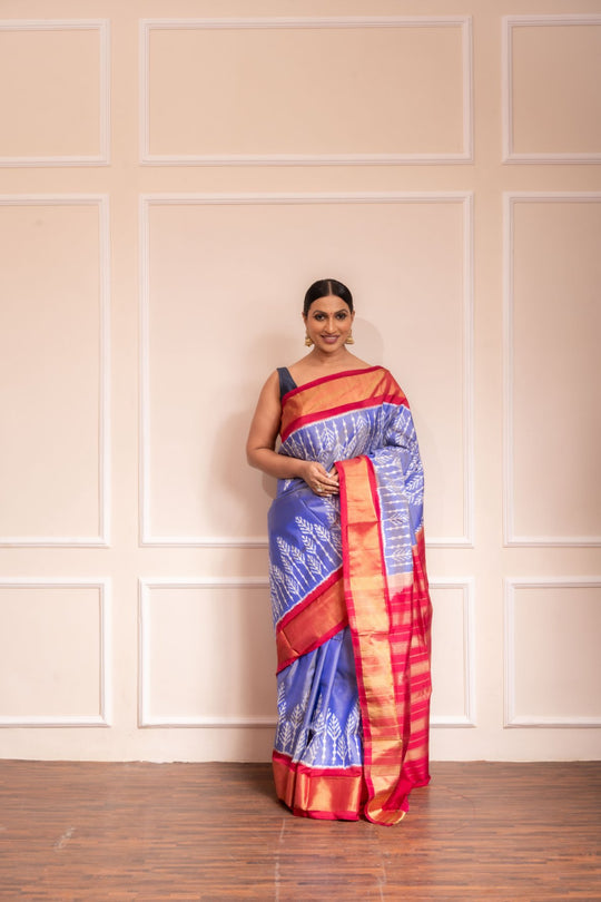 Mithila - Handwoven Pochampally Silk Saree