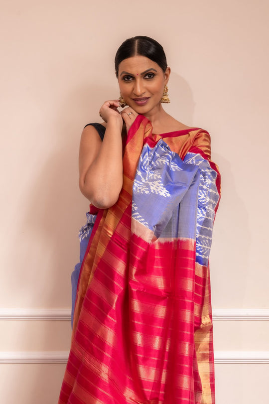Mithila - Handwoven Pochampally Silk Saree