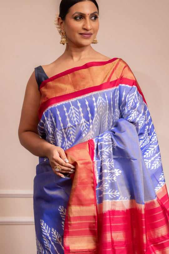 Mithila - Handwoven Pochampally Silk Saree