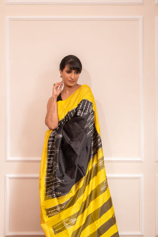 Black Royale - Handwoven Silk Saree