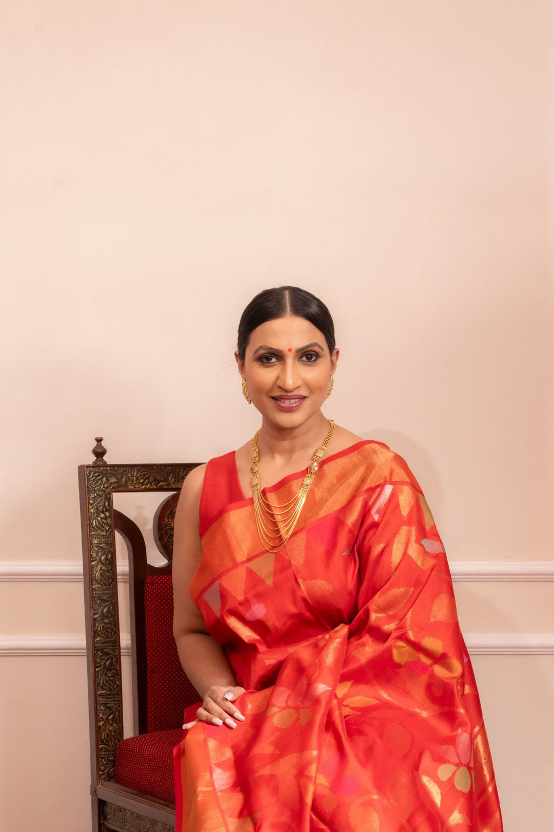 Devi - Royal Handwoven Uppada Jamdani Silk Saree