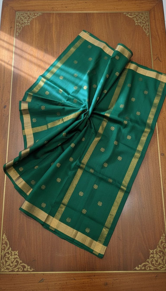 Green Glow- Handwoven Uppada Saree