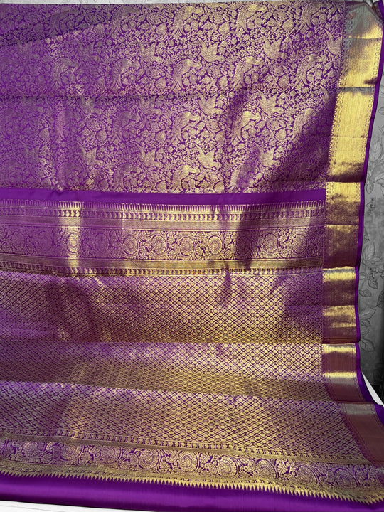The Royal Queen - Purple Dharmavaram Silk Saree