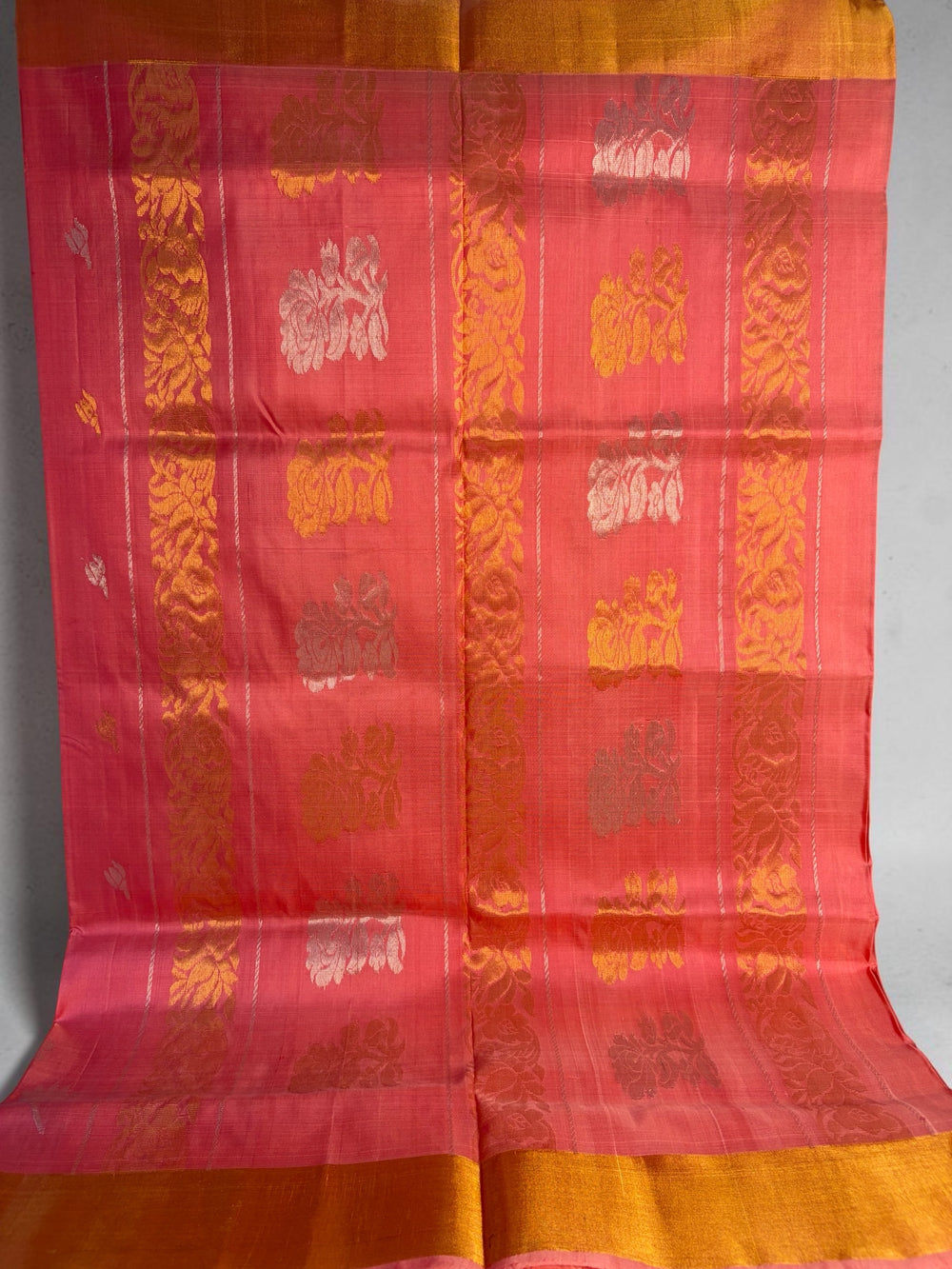 The Lotus Saree- Peach Pink Uppada Silk Saree