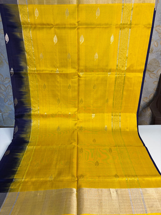 Nila - Blue and Golden Yellow Uppada Silk Saree