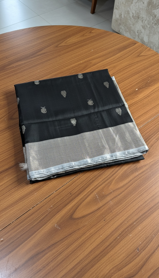 Nyra- Black and Silver Uppada Silk Saree