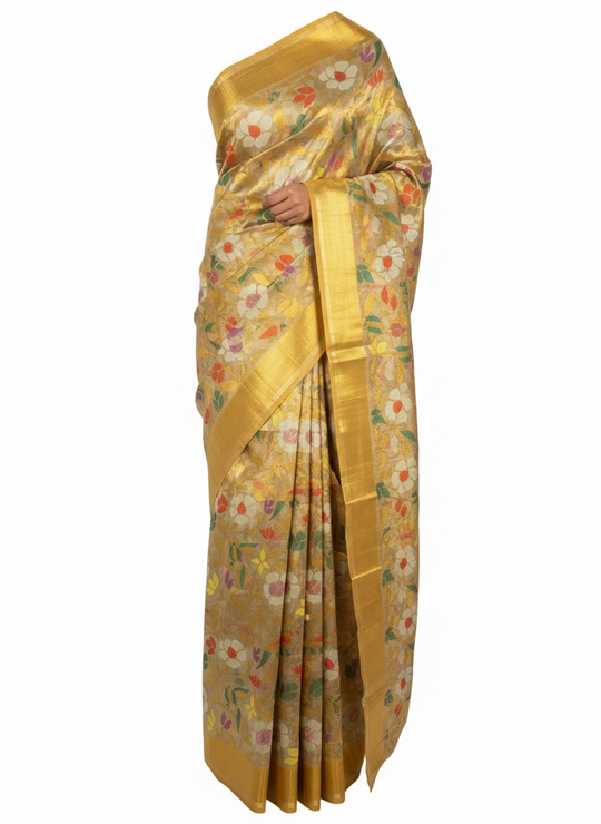 Swarnakamalam - Handmade Grand Tissue Uppada Jamdani Saree
