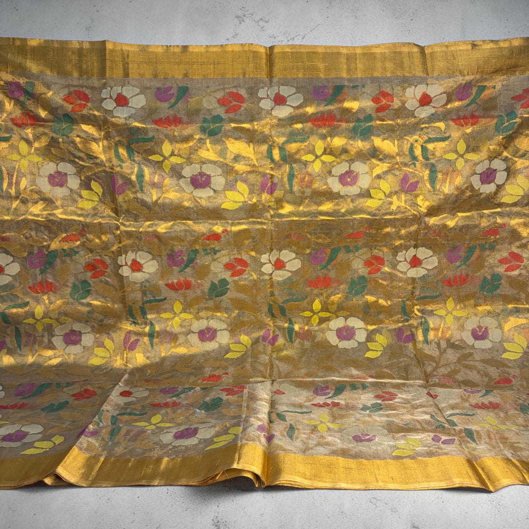 Swarnakamalam - Handmade Grand Tissue Uppada Jamdani Saree