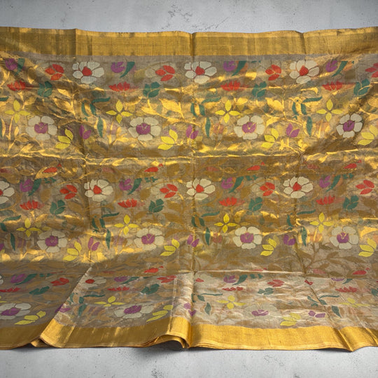 Swarnakamalam - Handmade Grand Tissue Uppada Jamdani Saree