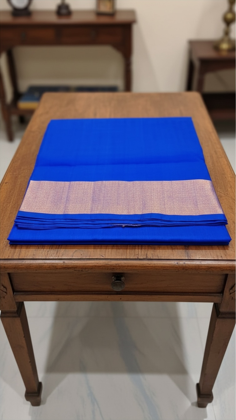 Sahiti- Handwoven Blue Uppada Silk Saree