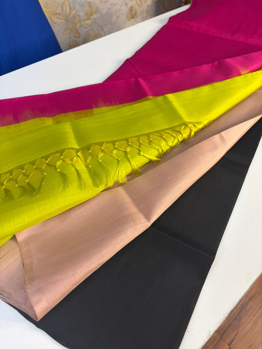 Rani Pink - Handwoven Multicolour Uppada Silk Saree