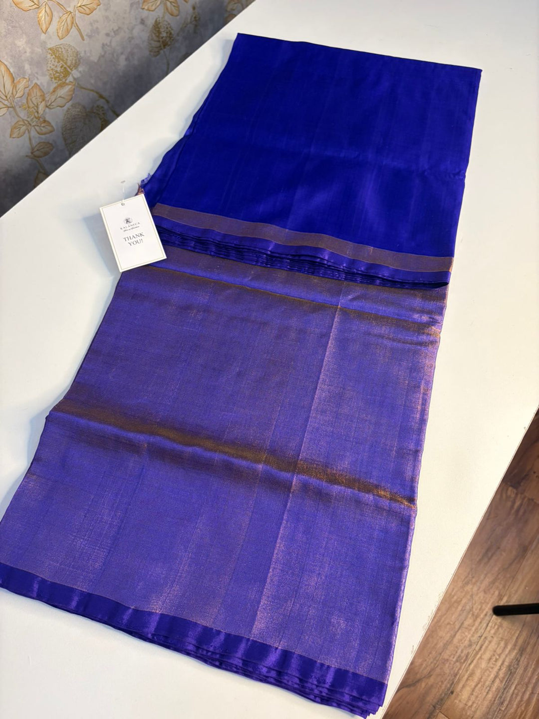 Blue Lagoon- Handwoven Uppada Silk Saree