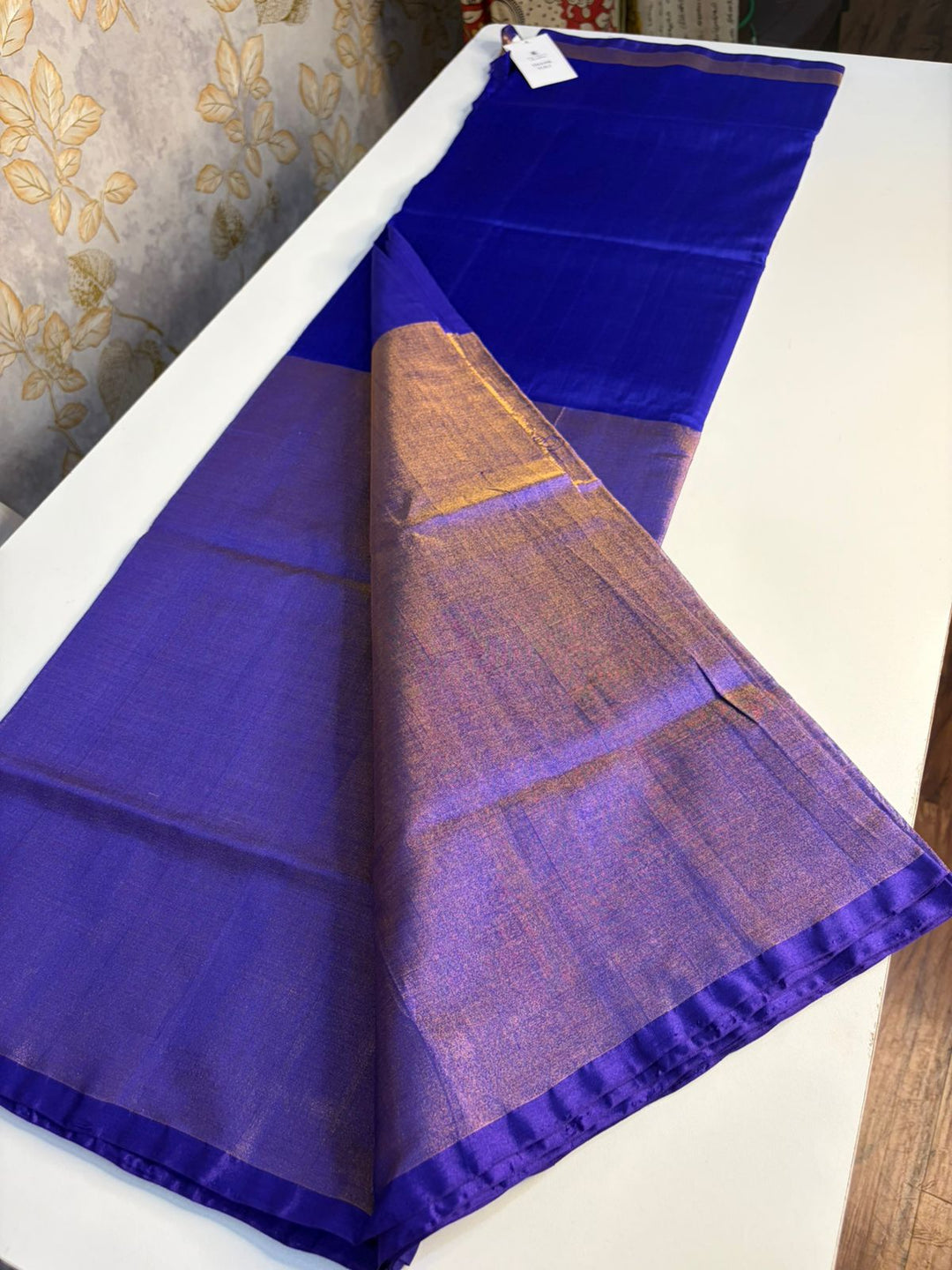 Blue Lagoon- Handwoven Uppada Silk Saree