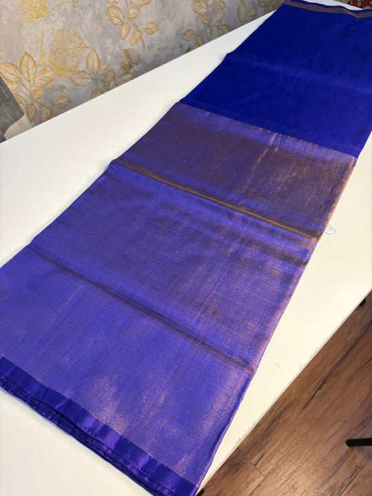 Blue Lagoon- Handwoven Uppada Silk Saree