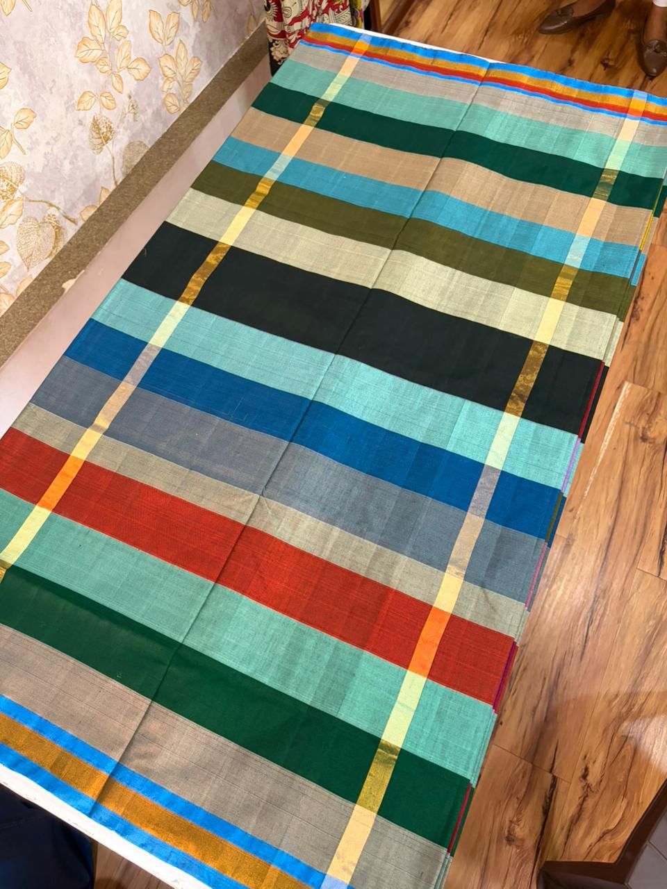 Stripes Love - Multicolour Silk Cotton Saree