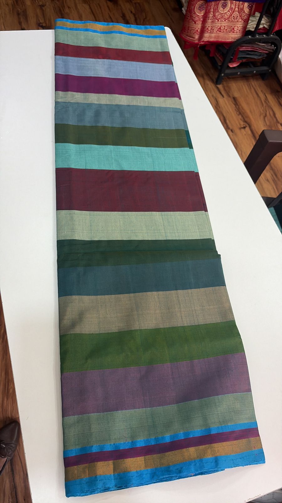 Stripes Love - Multicolour Silk Cotton Saree