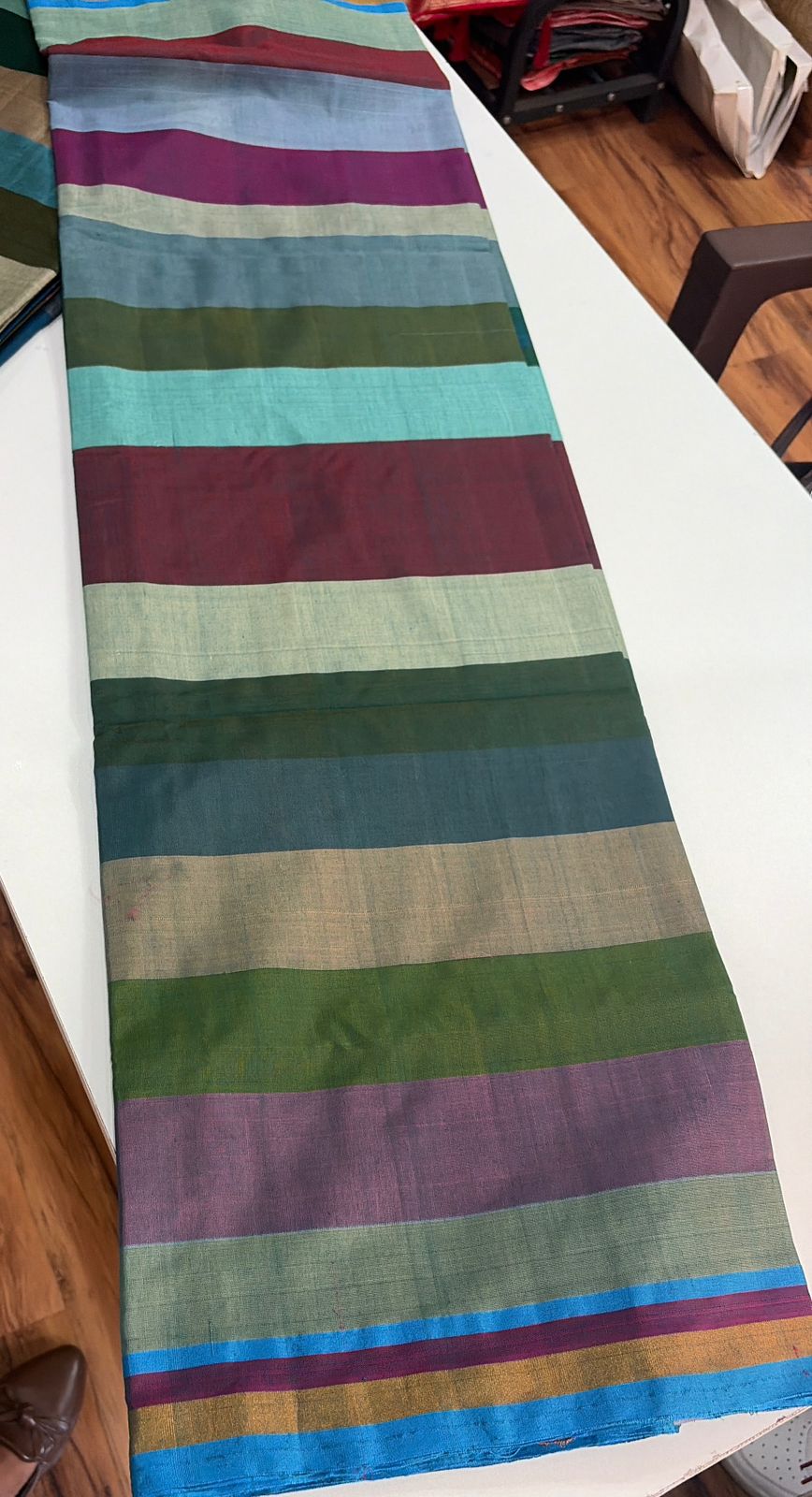 Stripes Love - Multicolour Silk Cotton Saree