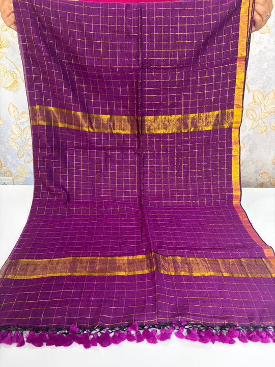 Violet Haze - Cotton Saree