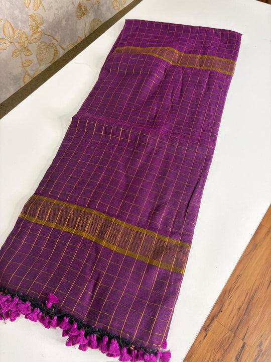 Violet Haze - Cotton Saree